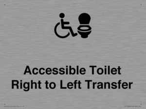 Accessible Toilet with Right to Left Transfer